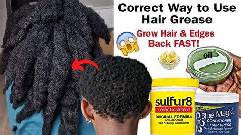 Hair grease with blue magical properties for natural hair care